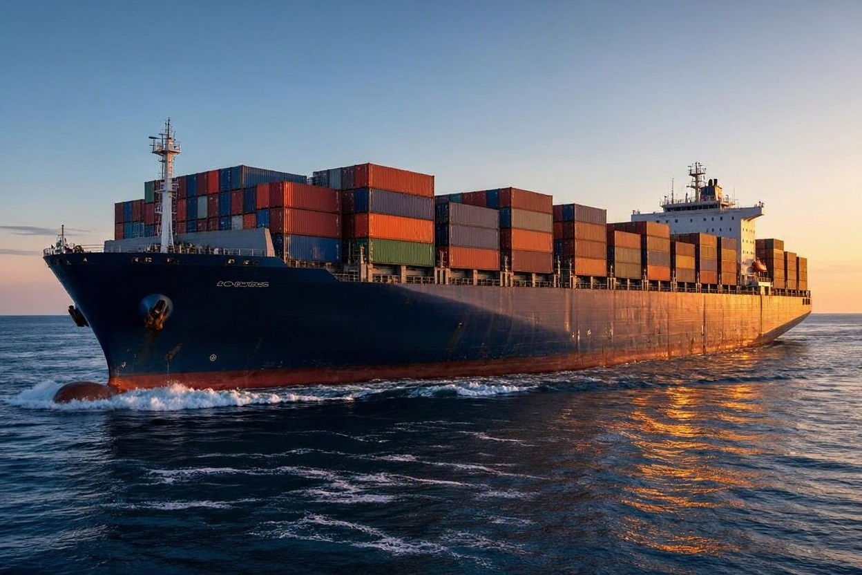 SafeKeep Express cargo ship at sea
